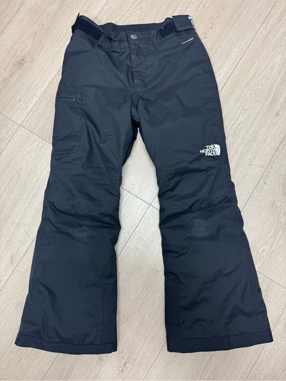 The North Face Youth Freedom Insulated Snow Pants Black Size S 7/8 EZ Grow Ski